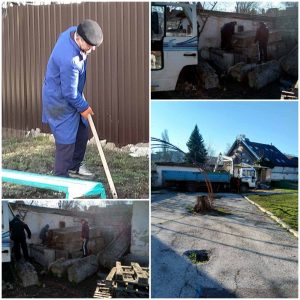 Весенние работы по облагораживанию территории лицея продолжаются