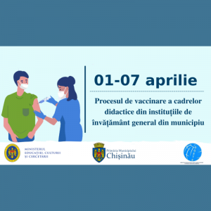 Procesul de vaccinare a cadrelor didactice din instituțiile de învățământ general din municipiu