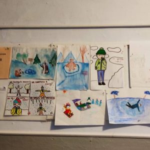 Беседа с учащимися о поведении на водоёмах в зимний период