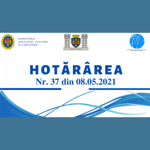 Hotărârea CESP nr. 37 din 08.05.2021