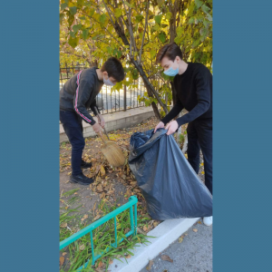 Уборка территории лицея