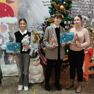 Победители районного конкурса „Рождественские декорации”