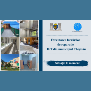 Executarea lucrărilor de reparație a instituțiilor de educație timpurie din municipiul Chișinău Situația la moment