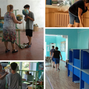 Плодотворно проходит отпуск у педагогов и членов их семей: проводятся работы по подготовке к новому учебному году