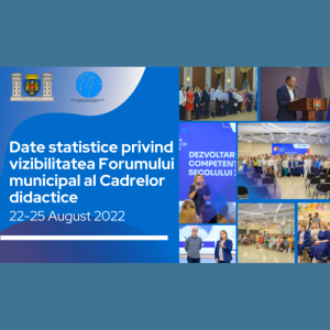Date statistice privind vizibilitatea Forumului municipal al Cadrelor didactice 2022