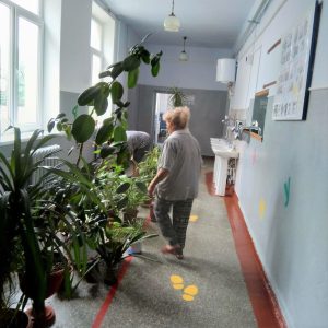 В коридорах лицея хозяйничают технический персонал