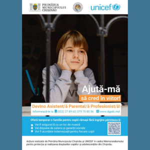 Ajută-mă să cred în viitor. Devino asistent parental profesionist!