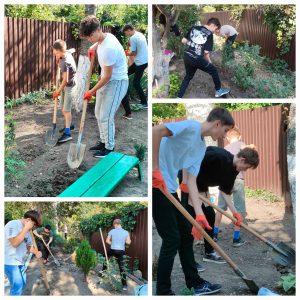 Облагораживание территории лицея