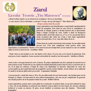 Ziarul liceului Titu Maiorescu