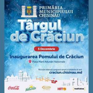 Toți copiii sectorului Centru, împreună cu familiile lor sunt așteptați la aprinderea luminițelor pe bradul din Capitală!